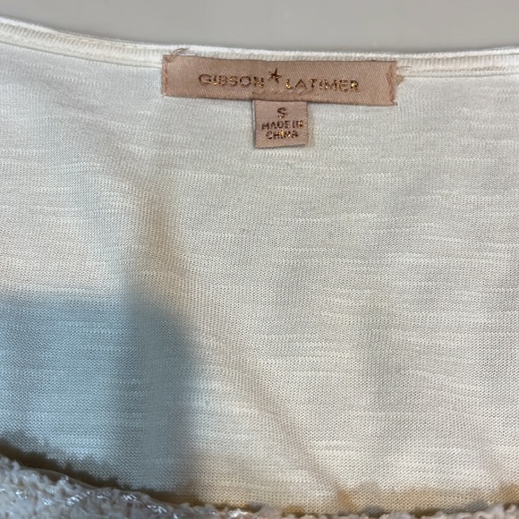 Gibson Latimer poncho beige with fringed sleeves small - Picture 11 of 15